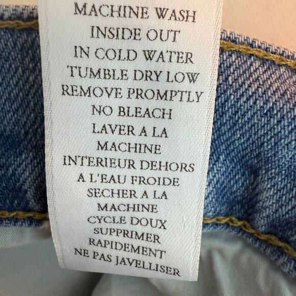 Frank & Eileen Womens Monaghan High Rise Button-Fly Straight Light Wash Jeans 28 - Picture 10 of 11